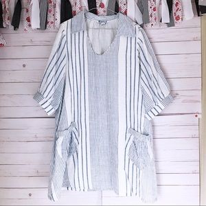 April Cornell Nantucket Stripe Dress SZ M